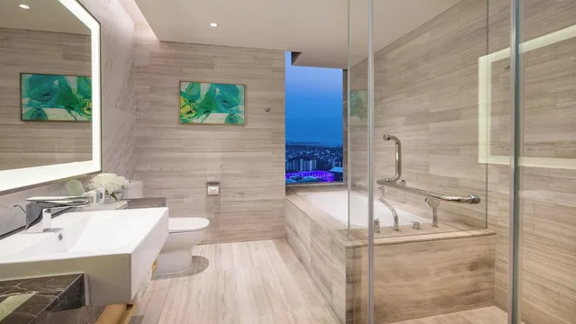 غرفة قياسية بسريرين منفصلين بإطلالة على البحيرة، HOLIDAY INN SUZHOU TAIHU LAKE 3/3