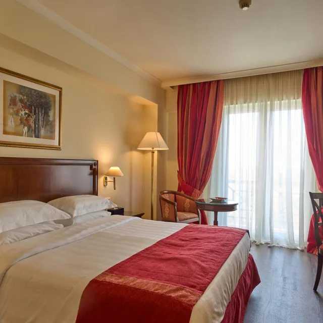 غرفة كلاسيكية بسرير مزدوج بإطلالة على البحر، Volos Palace 2/6
