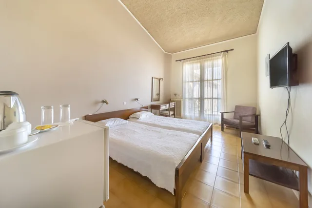 غرفة كلاسيكية بسريرين منفصلين بإطلالة على البحر، Hotel Agia Markella 4/8