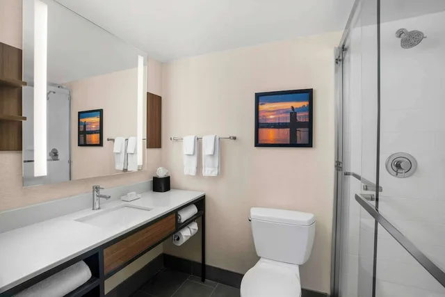 غرفة قياسية بسرير كوين، Hilton Garden Inn Kent Island Marina 3/3