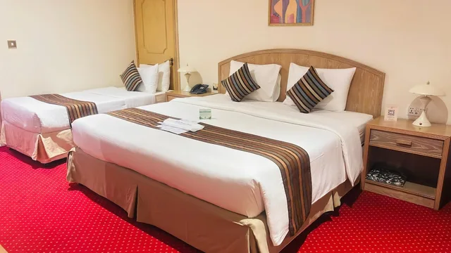غرفة عائلية بسرير مزدوج وسرير فردي، Haffa House Hotel Muscat 1/1