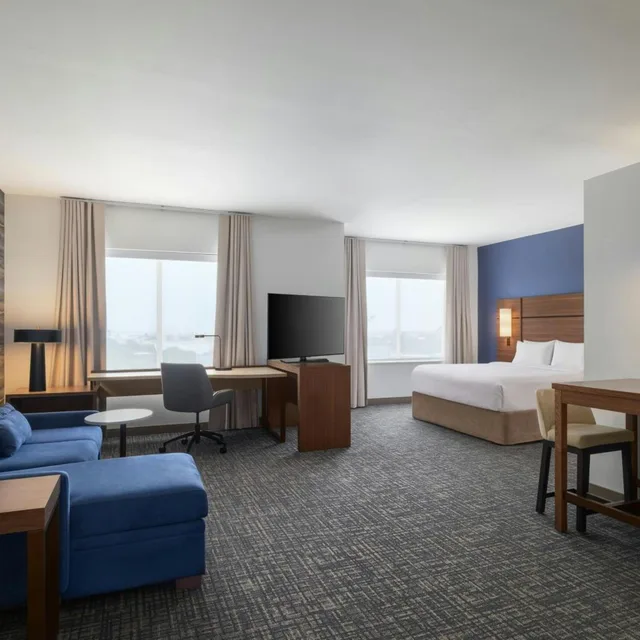 استوديو كبير بسرير كينج مع أريكة، Residence Inn by Marriott San Marcos 1/4