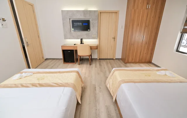 غرفة ديلوكس بسريرين منفصلين، Prague Nha Trang Hotel 4/7