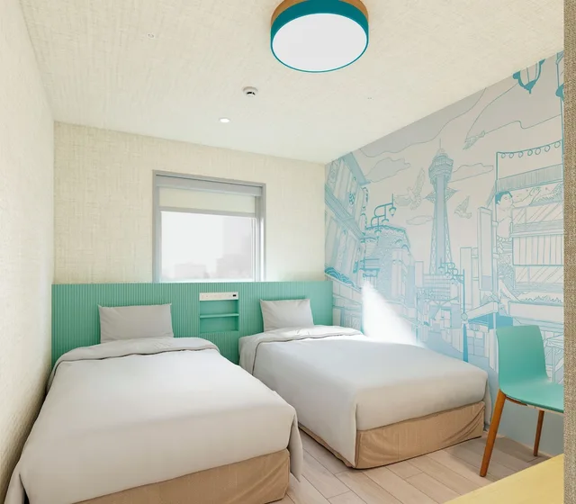 غرفة سوبيريور بسريرين منفصلين، Centara Life Namba Hotel Osaka 3/7