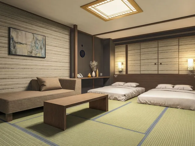 Japanese, 2 Double Beds, South Wing، Rusutsu Resort Hotel And Convention 2/3