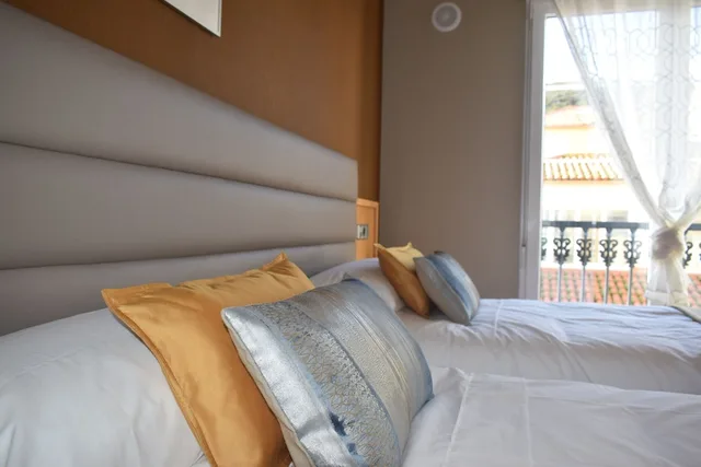 شقة بسريرين منفصلين بإطلالة على البحر بغرفة نوم واحدة مع أريكة، Apartamentos Vida Mar de Laxe 2/3