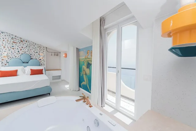 جناح جونيور بسرير مزدوج بإطلالة على البحر بشرفة، HOTEL BACCO 3/5