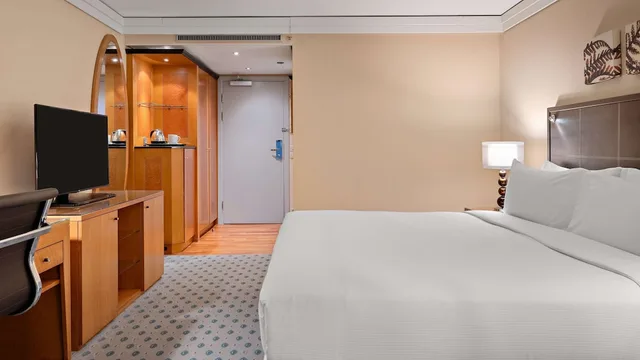 غرفة تنفيذية بسرير مزدوج مع دخول صالة النادي، Hilton Dresden 4/6