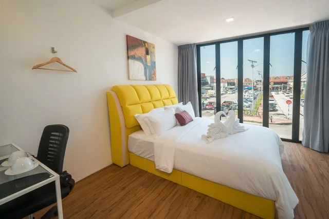 غرفة تنفيذية بسرير كوين بإطلالة على المدينة، My Sj Hotel 2/3