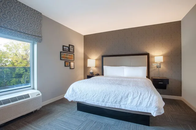جناح استوديو بسرير كينج بشرفة مع أريكة، Hampton Inn Rochester Penfield 1/2