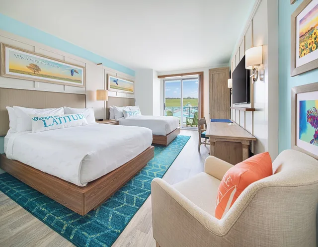 غرفة ديلوكس بسريرين كوين بشرفة، Margaritaville Hotel Kansas City 1/3