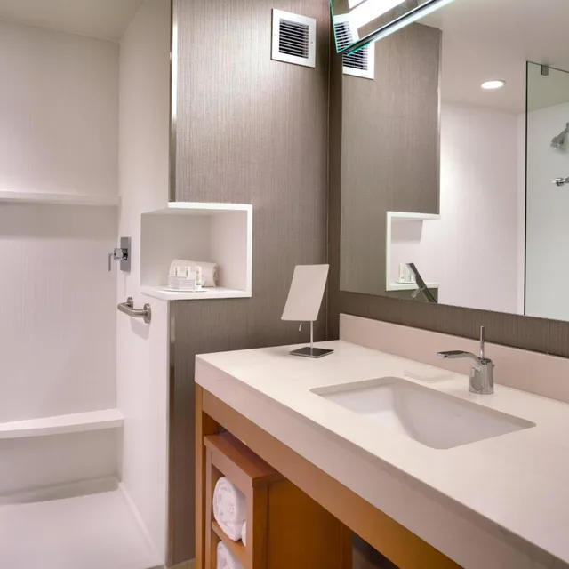 غرفة بسرير كينج بحوض استحمام لذوي الإعاقة، Courtyard Salt Lake City Downtown 3/4