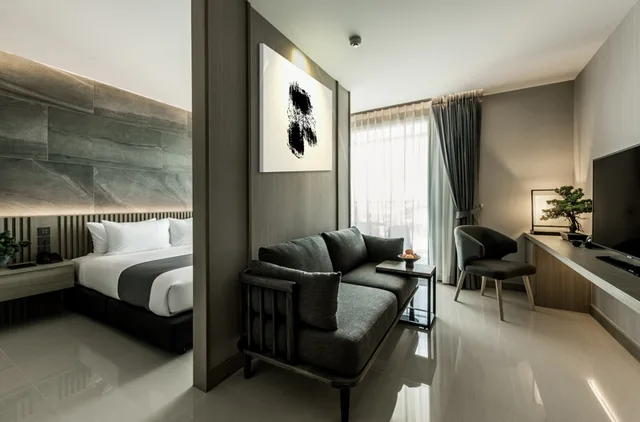 جناح بسرير كينج بغرفة نوم واحدة، Mandarin Eastville Pattaya 5/8
