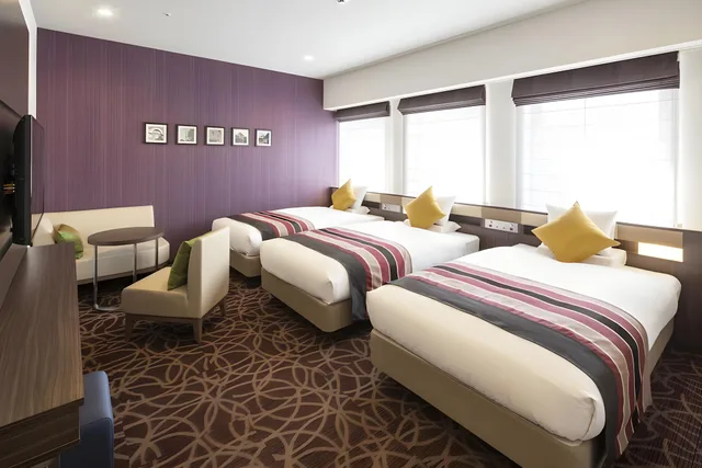 غرفة قياسية ثلاثية بسريرين مزدوجين، Hotel Mystays Ueno East 1/1