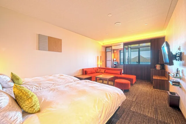 Exective Twin Room with Cypress Onsen View Bath Non Smoking, Hotel Premium Lake Toya 1/10