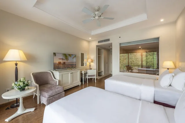 غرفة ديلوكس بسريرين منفصلين بإطلالة على البحر، Vinpearl Resort and Spa Nha Trang Bay 3/5