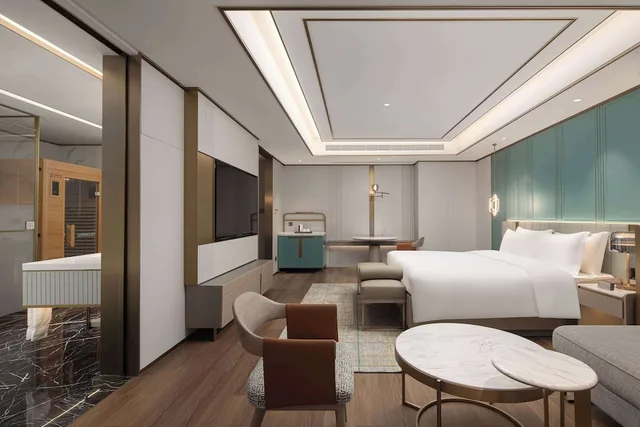 غرفة بزنس ديلوكس بسرير كينج، Wyndham Hangzhou Linping 1/1