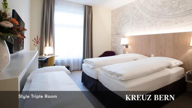 Style, Triple, Single Bed، Kreuz Bern Modern City Hotel 2/10