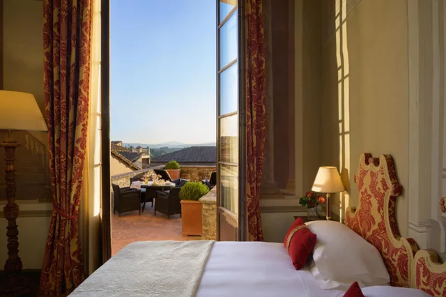 غرفة ديلوكس بسرير مزدوج أو سريرين منفصلين بشرفة، Grand Hotel Continental Starhotels 1/9