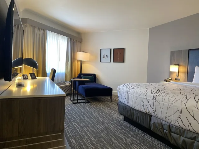 غرفة قياسية بسرير كينج بإطلالة على المسبح، Best Western Denver East 2/10