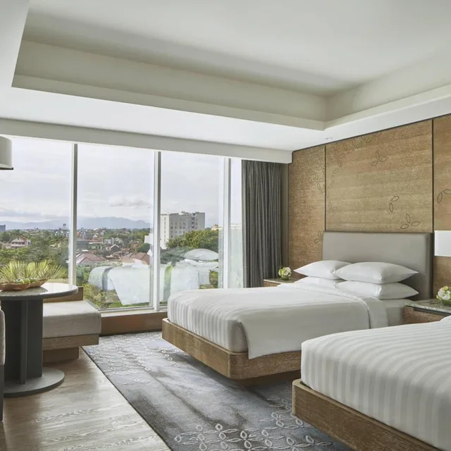 Guest Room, 2 Double Beds, City View, Club Lounge Access, YOGYAKARTA MARRIOTT HOTEL 2/7
