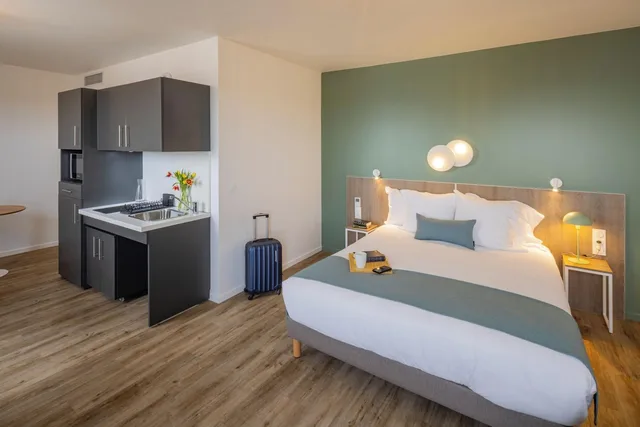 استوديو كومفورت بسرير كوين وسريرين منفصلين، All Suites Appart Hotel Le Havre 1/3