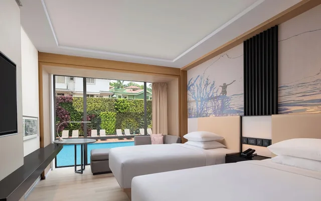 غرفة ديلوكس بسريرين كوين بإطلالة على المسبح، Courtyard By Marriott Goa Colva 5/6