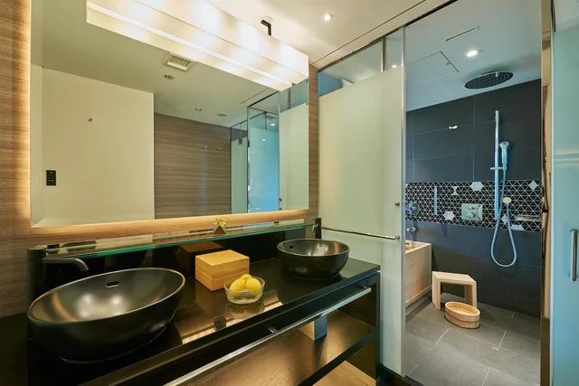 The Main, Shin Edo, Deluxe, Twin Beds, Cypress Bath، Hotel New Otani Tokyo The Main 4/5