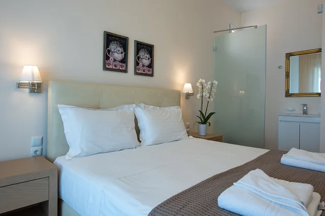 فيلا ديلوكس بسريرين كوين وسريرين منفصلين بإطلالة على البحر بـ3 غرف نوم بمسبح خاص، Ionian Heaven Villas 4/5