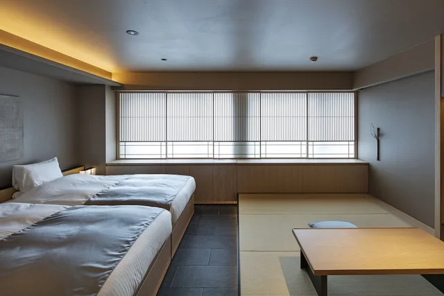 غرفة بريميوم بسريرين منفصلين، Hotel Tou Nishinotoin Kyoto 2/6