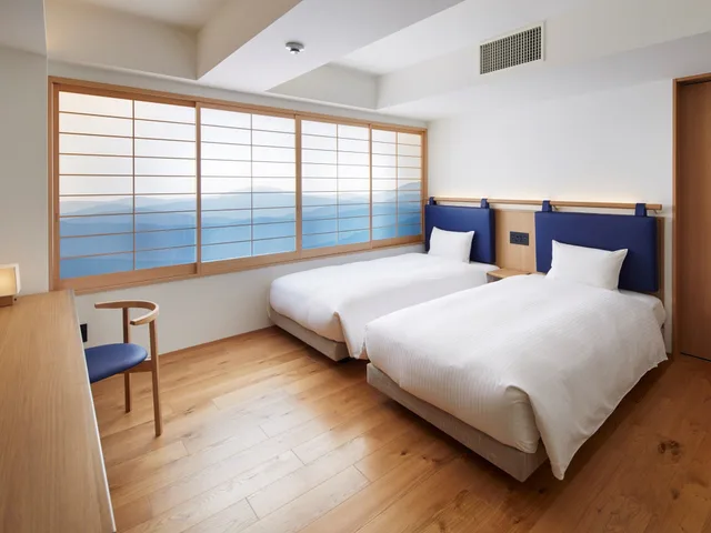 غرفة بريميير بسريرين منفصلين، Hotel androoms Kyoto Shichijo 2/3