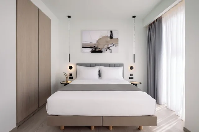 غرفة كومفورت بسرير كينج بمطبخ، Urban K Hotel Athens 3/6