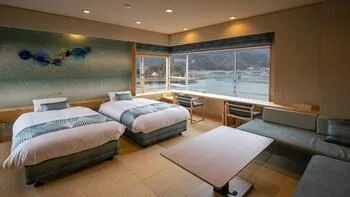 Room, Lake View, Tatami, Bathtub, Corner, Fuji Lake Hotel 1/2