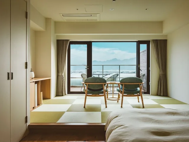 Japanese Western, Twin Beds, No Bathroom, Balcony، Etajimasou Hotel & SPA Hiroshima 2/4