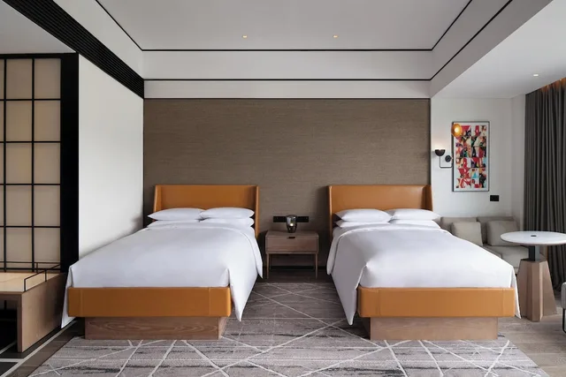 غرفة كلوب ديلوكس بسريرين مزدوجين بإطلالة على الجبل، Sheraton Mianyang 1/2