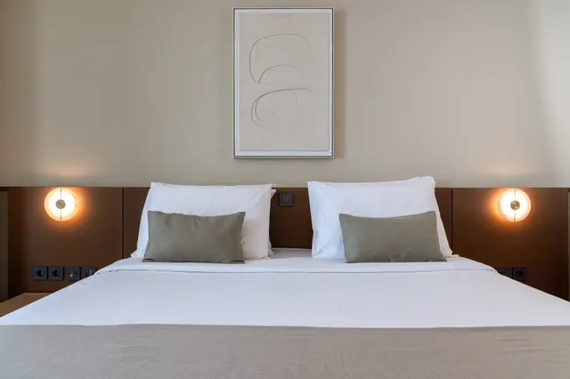 غرفة بسرير مزدوج أو سريرين منفصلين بإطلالة على البحر، Achaia Beach Hotel, Vassilicos House of Hospitality 6/10