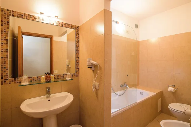 غرفة مفردة بسرير مزدوج، Albergo Reggio 9/10