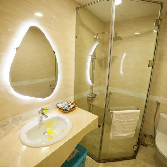 غرفة ديلوكس بسرير مزدوج أو سريرين منفصلين، Hotel La Perle Hue 9/10