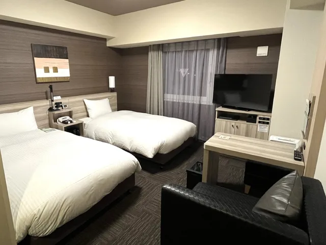 غرفة بسريرين منفصلين، HOTEL ROUTE-INN TAKAMATSU YASHIMA 2/4