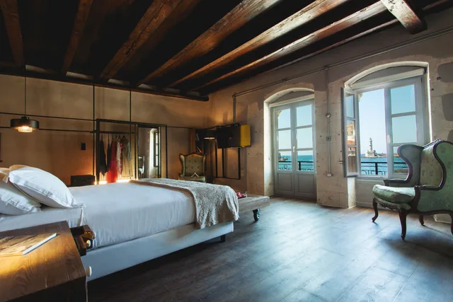 Family Suite, 2 Queen Beds, Sea View, Balcony, Chania Inn 2/7