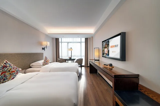 غرفة ديلوكس بسريرين منفصلين، SSAW Boutique Hotel Xuhui Tongwen 1/4