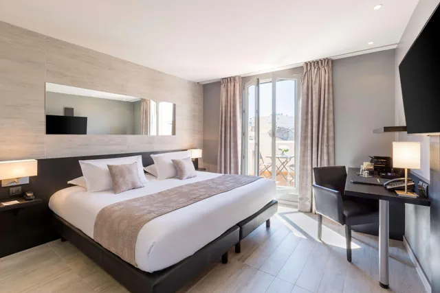 غرفة ديلوكس بسرير مزدوج أو سريرين منفصلين، Best Western Plus Hotel Massena Nice 4/9