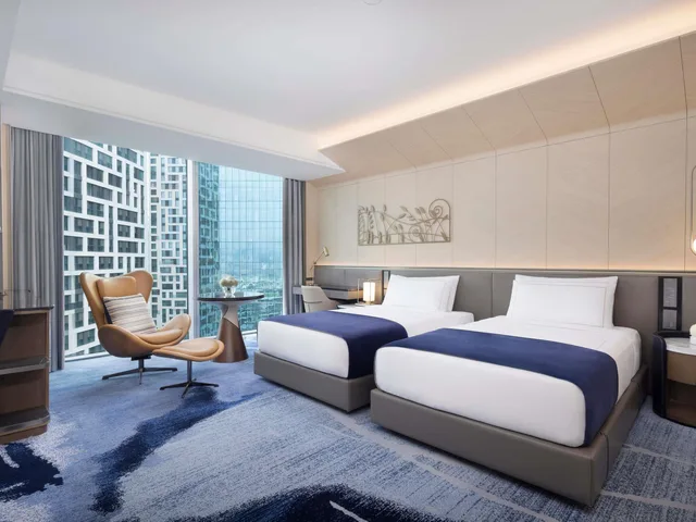 جناح بريميير بسرير كينج وسريرين منفصلين بغرفتي نوم، Fairmont Ambassador Seoul 7/23