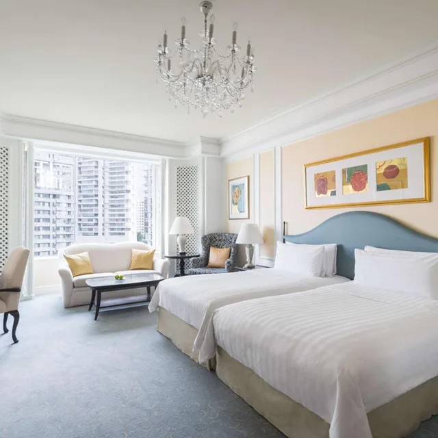 Deluxe, Twin Beds, Lounge Access, Valley Wing، Shangri-La Singapore 2/3