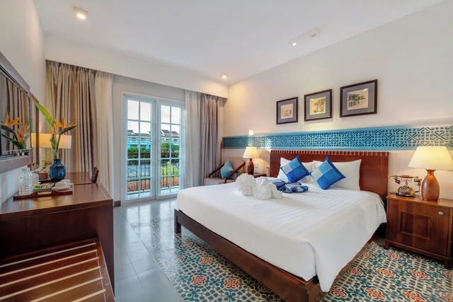 جناح عائلي بسرير كينج وسريرين مزدوجين بإطلالة على النهر بشرفة، Lantana Boutique Hoi An Hotel 2/10