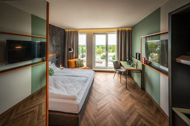 استوديو بسرير مزدوج، LOGINN Hotel Berlin Airport 3/9