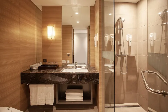 غرفة ديلوكس عائلية بسرير مزدوج وسرير فردي، Crown Park Hotel Seoul 9/10