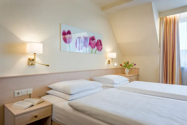 غرفة بسرير مزدوج أو سريرين منفصلين، Scherer Hotel 10/10