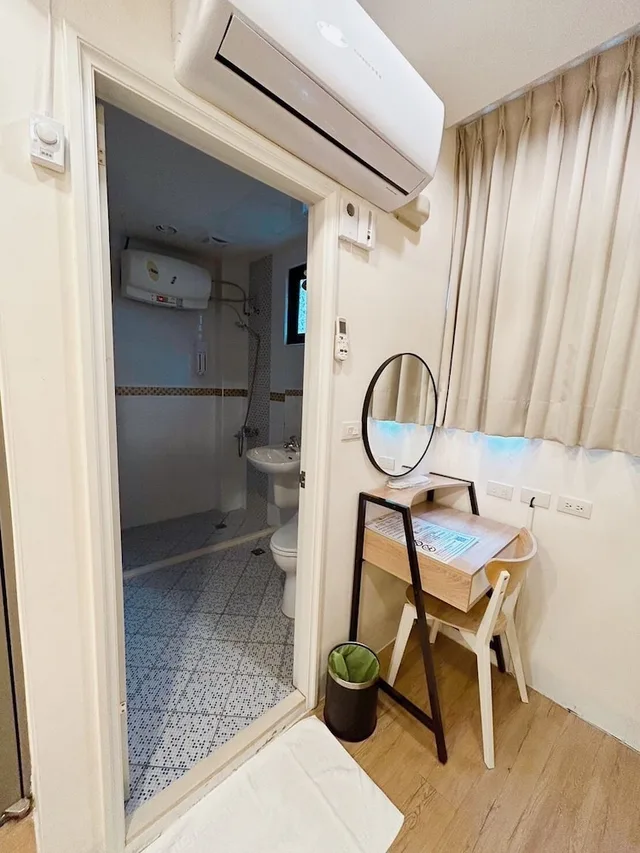غرفة عائلية ثلاثية بسرير مزدوج وسرير بطابقين، Taipei Yes Hostel 4/4