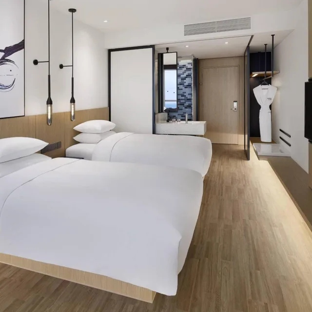غرفة قياسية بسريرين منفصلين بإطلالة على البحر، Fairfield by Marriott Busan Songdo Beach 3/6